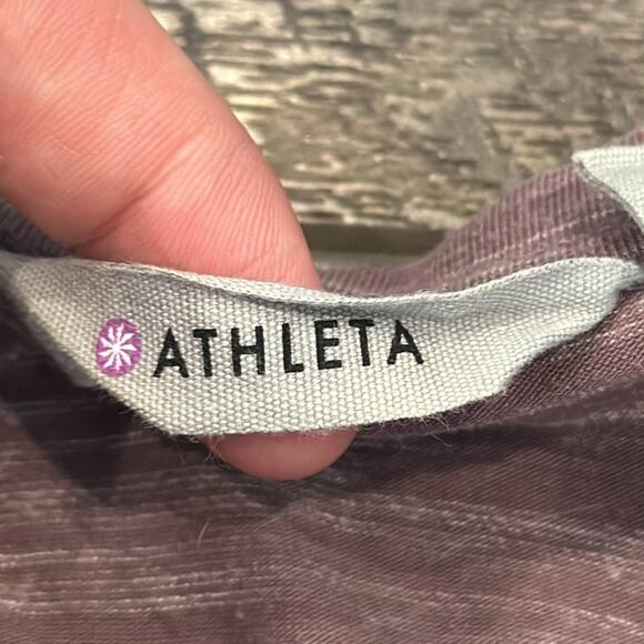 Athleta Women's Beyond Soft Avenues Dress Mauve White Size L - Picture 7 of 11